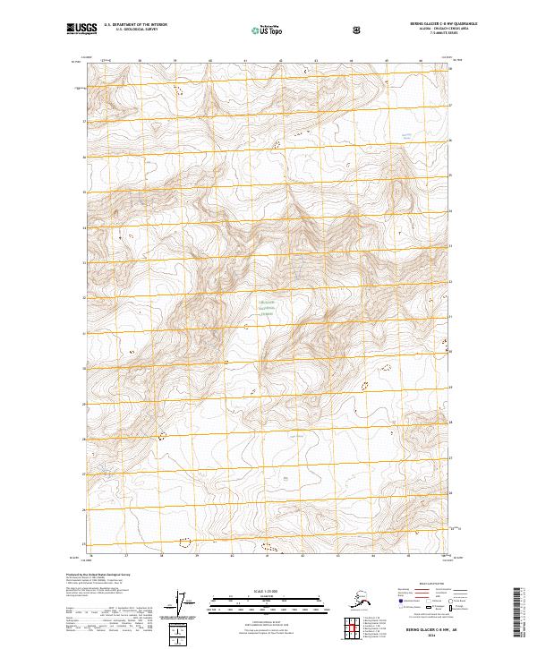 Bering Glacier C-8 NW 2024 topographic map thumbnail