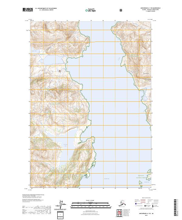 Anchorage A-1 SE topographic map thumbnail