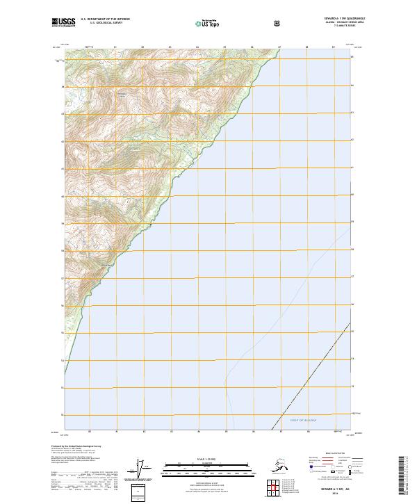 Seward A-1 SW topographic map thumbnail