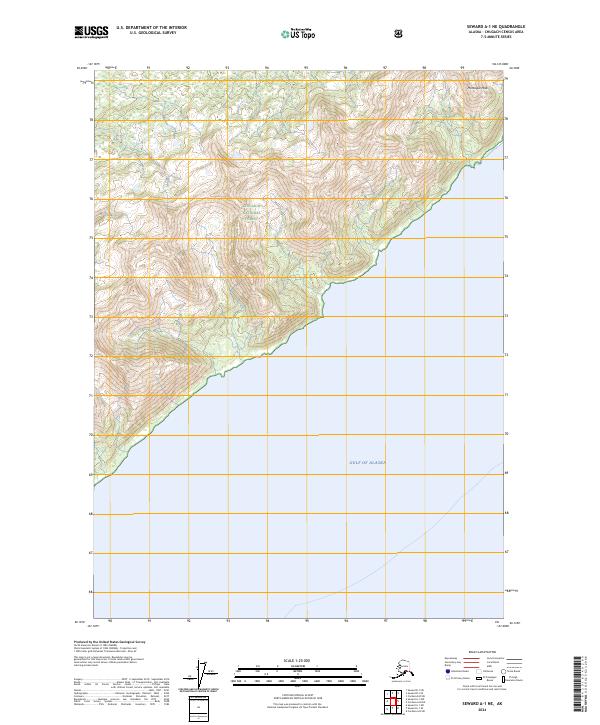 Seward A-1 NE 2024 topographic map thumbnail