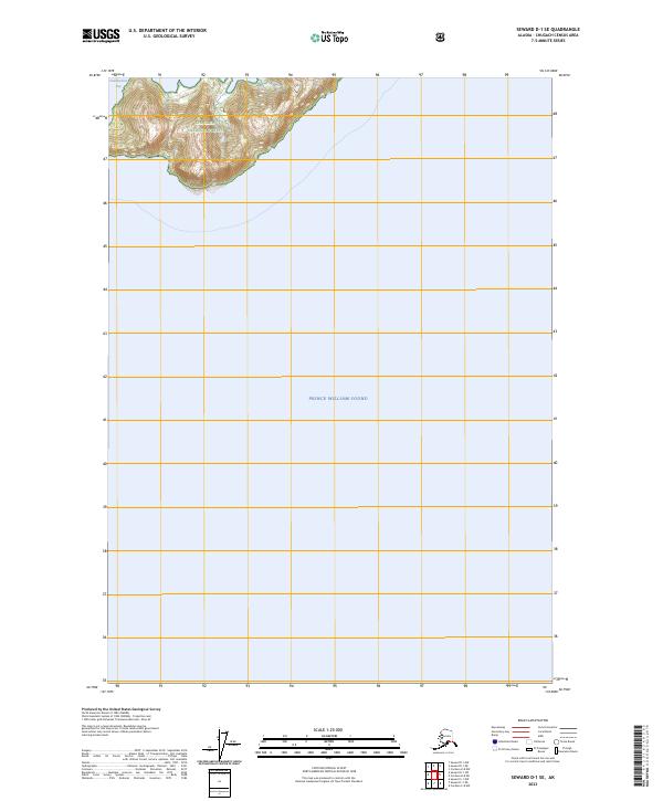 Seward D-1 SE 2023 topographic map thumbnail