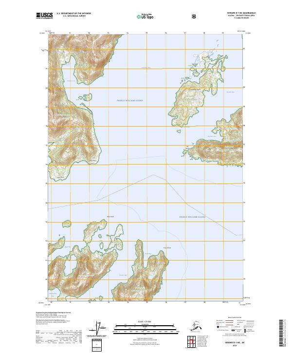 Seward D-1 NE topographic map thumbnail