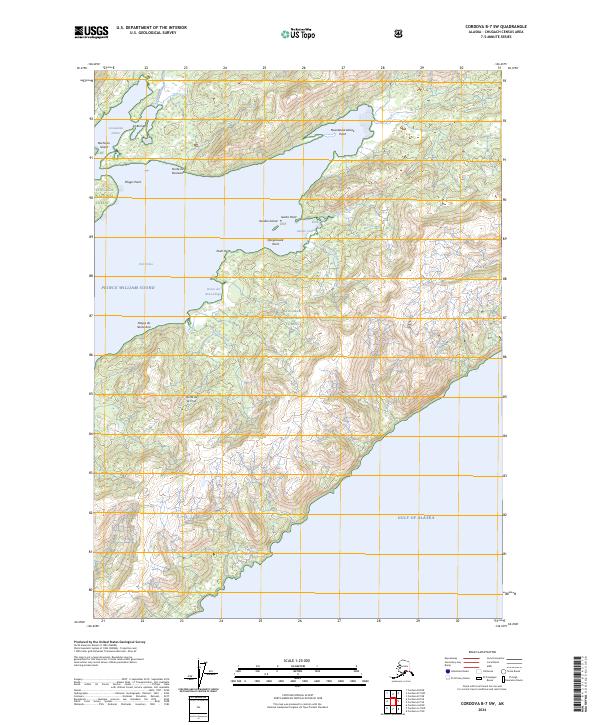 Cordova B-7 SW 2024 topographic map thumbnail
