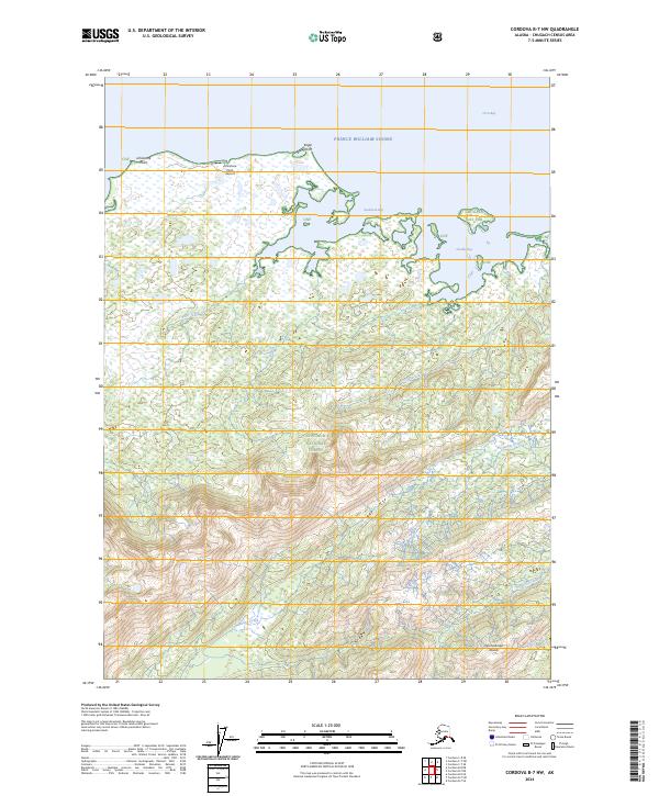 Cordova B-7 NW 2024 topographic map thumbnail