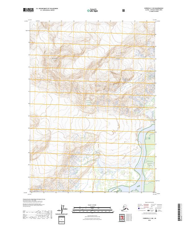 Cordova C-3 NE 2024 topographic map thumbnail