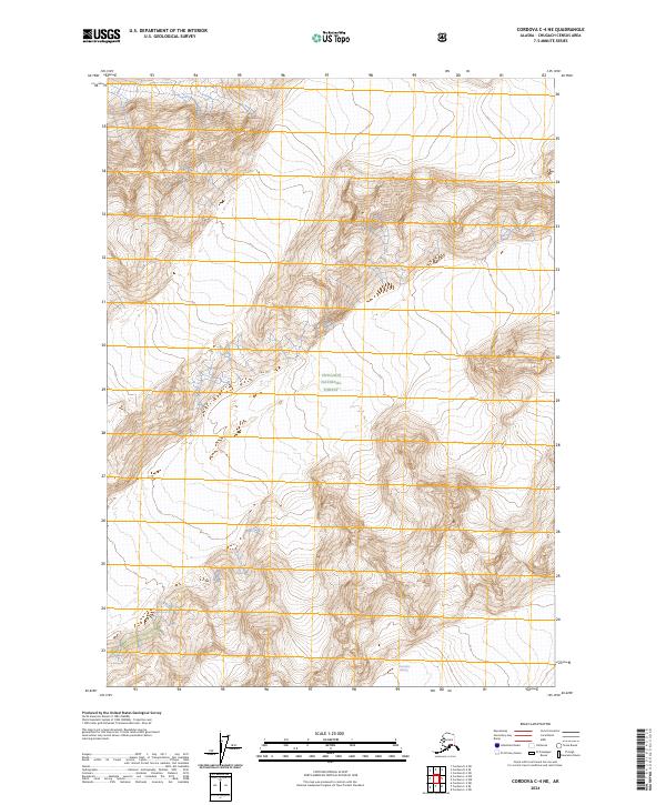 Cordova C-4 NE 2024 topographic map thumbnail