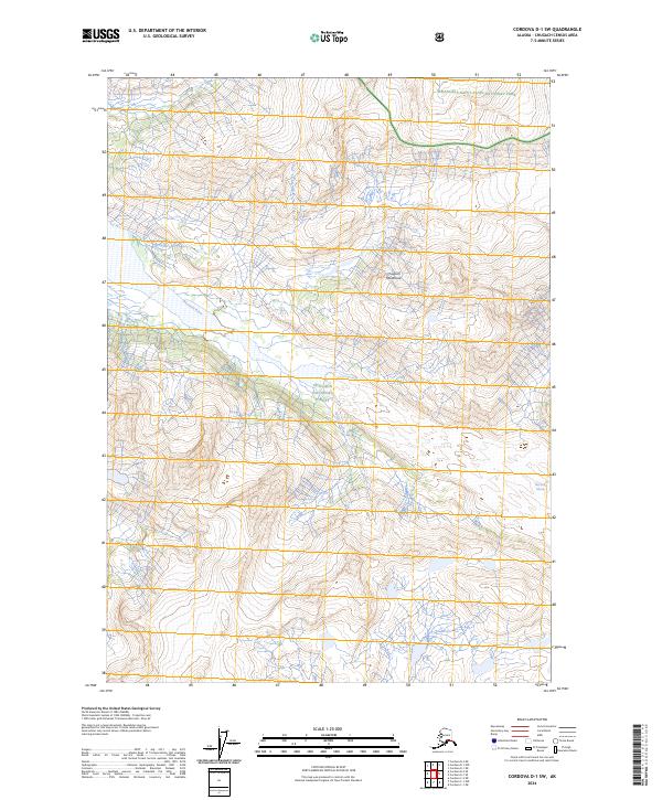 Cordova D-1 SW 2024 topographic map thumbnail