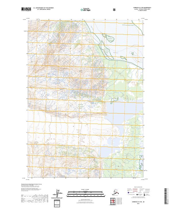 Cordova D-2 SW 2024 topographic map thumbnail