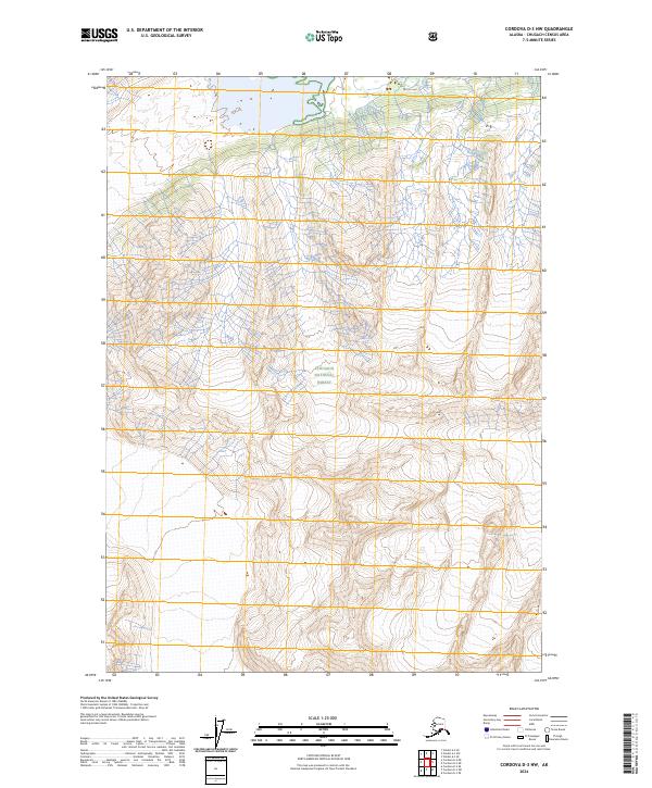 Cordova D-3 NW 2024 topographic map thumbnail