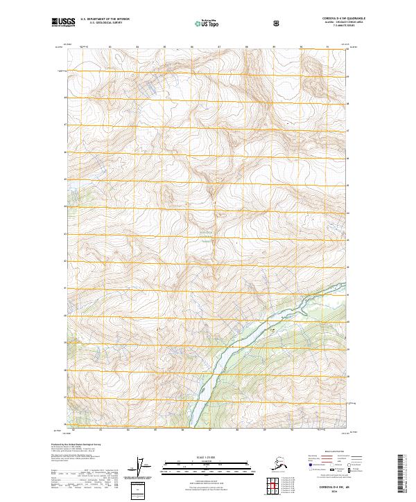 Cordova D-4 SW 2024 topographic map thumbnail