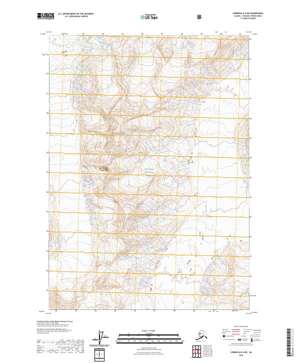 Cordova D-4 NE 2024 topographic map thumbnail