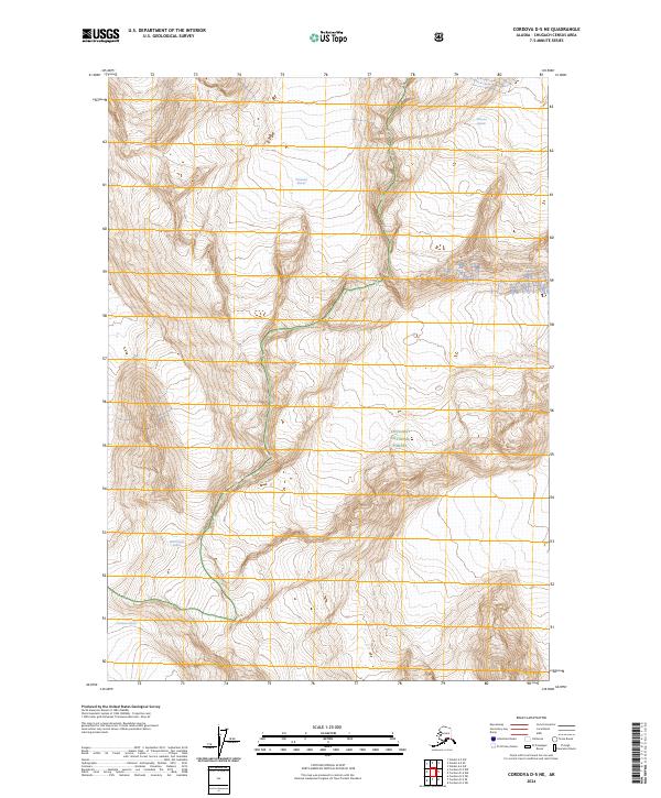 Cordova D-5 NE 2024 topographic map thumbnail