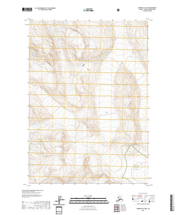 Cordova D-5 NW 2024 topographic map thumbnail