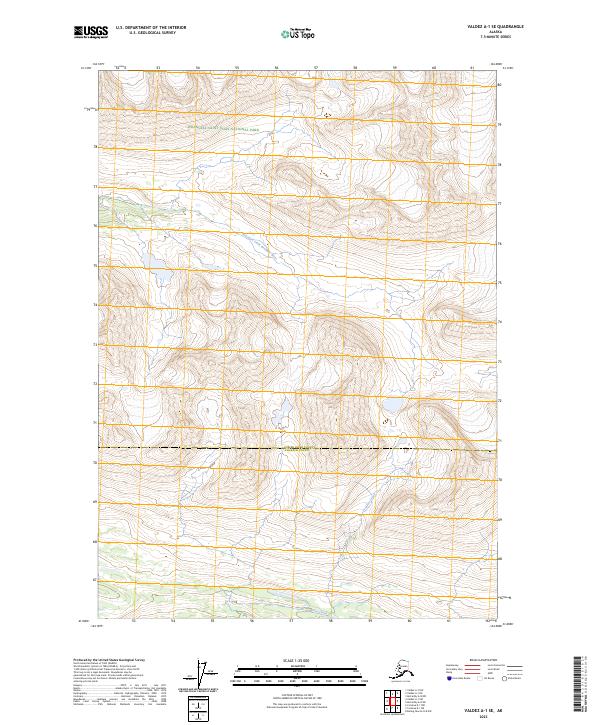 Valdez A-1 SE topographic map thumbnail