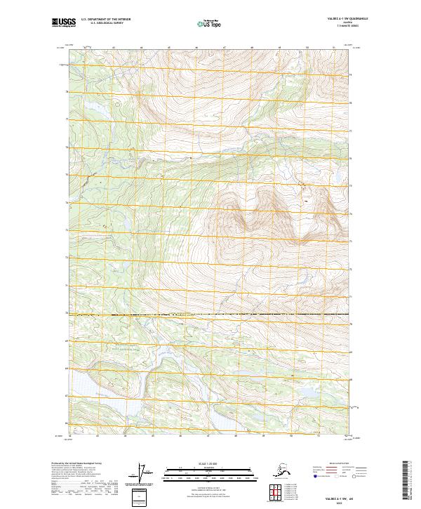 Valdez A-1 SW topographic map thumbnail