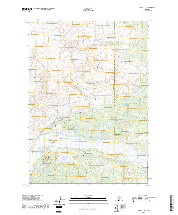 Valdez A-2 SE topographic map thumbnail