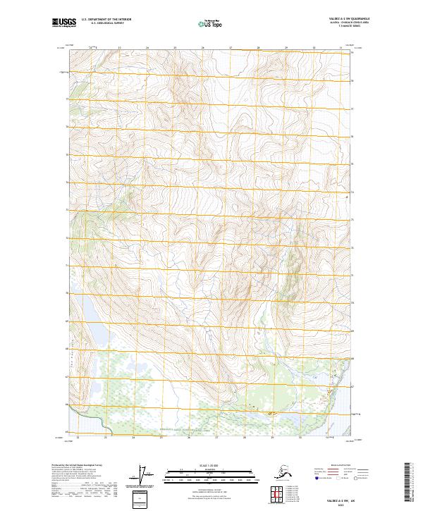 Valdez A-2 SW topographic map thumbnail