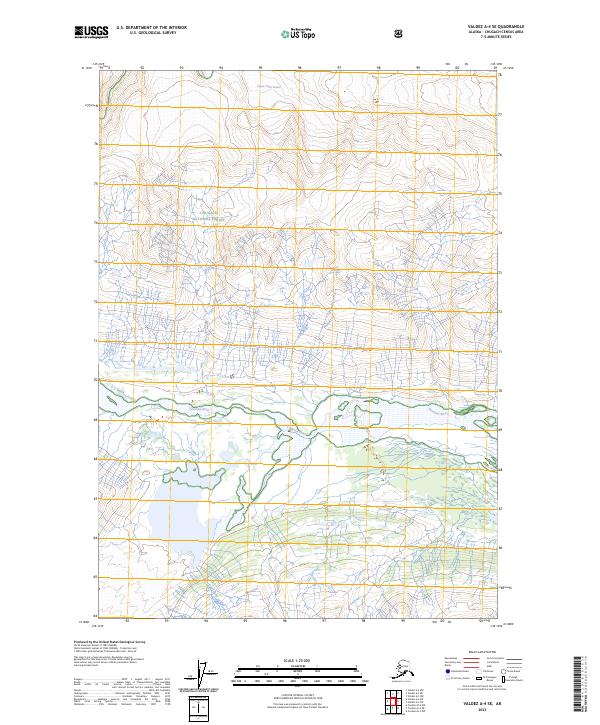 Valdez A-4 SE topographic map thumbnail