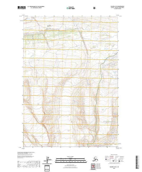 Valdez A-5 SE topographic map thumbnail