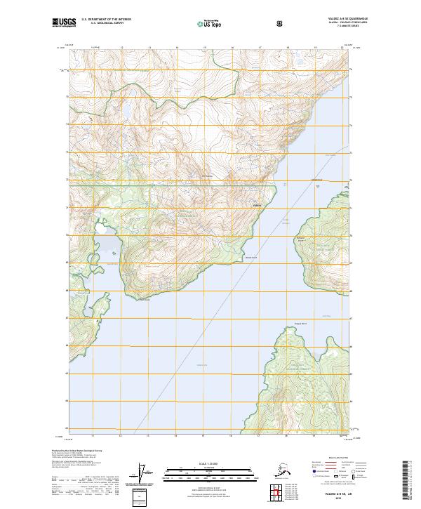 Valdez A-8 SE topographic map thumbnail
