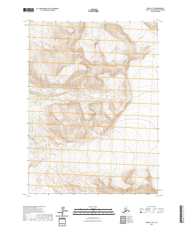 Kenai A-1 SW 2024 topographic map thumbnail