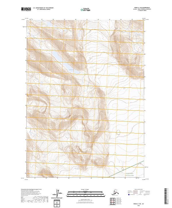 Kenai A-1 NE 2024 topographic map thumbnail