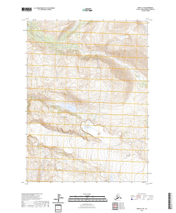 Kenai A-2 SE 2024 topographic map thumbnail