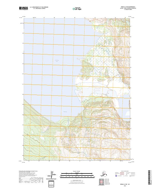 Kenai A-2 SW 2024 topographic map thumbnail