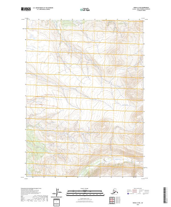 Kenai A-2 NE 2024 topographic map thumbnail