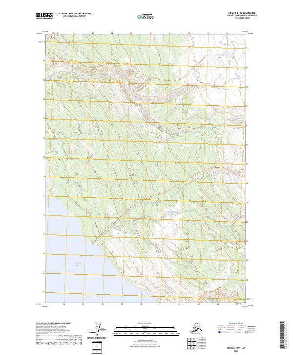 Kenai A-2 NW 2024 topographic map thumbnail