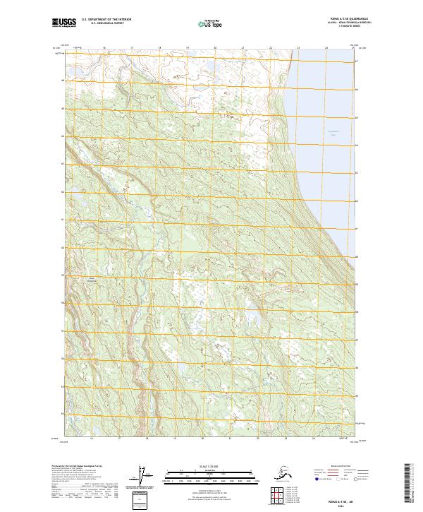 Kenai A-3 SE 2024 topographic map thumbnail
