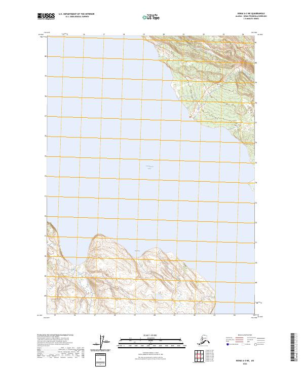 Kenai A-3 NE 2024 topographic map thumbnail