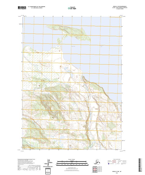 Kenai A-3 NW 2024 topographic map thumbnail