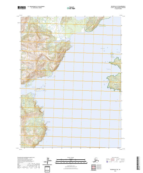 Seldovia B-3 SE 2024 topographic map thumbnail