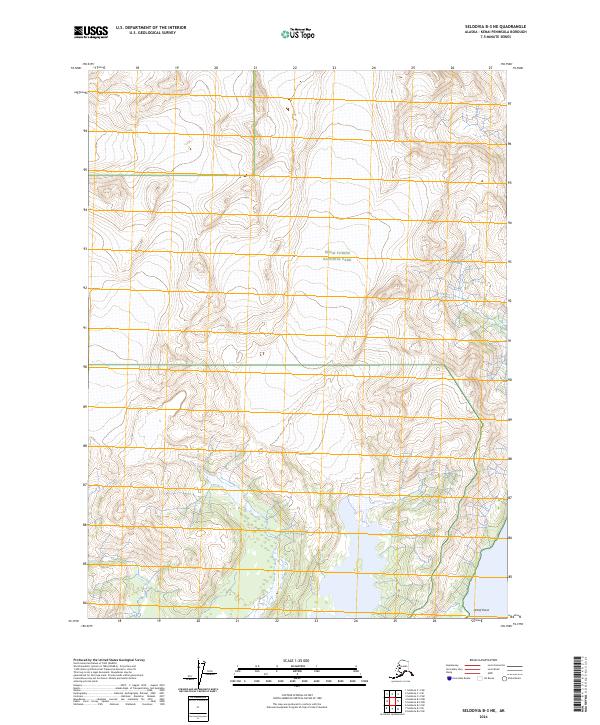 Seldovia B-3 NE 2024 topographic map thumbnail