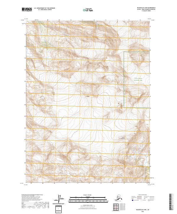 Seldovia B-3 NW 2024 topographic map thumbnail
