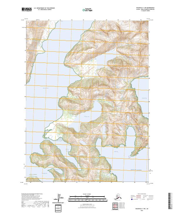 Seldovia C-1 SW 2024 topographic map thumbnail