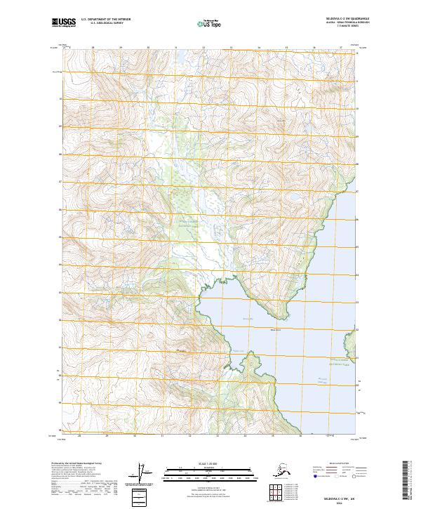 Seldovia C-2 SW topographic map thumbnail