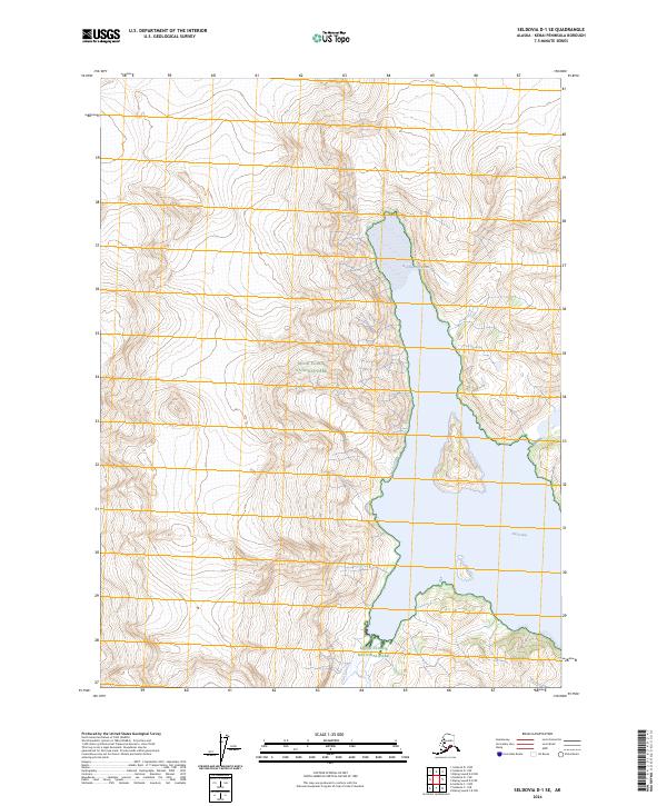 Seldovia D-1 SE topographic map thumbnail