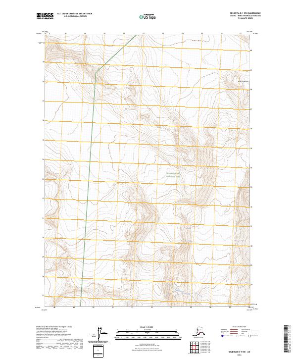 Seldovia D-1 SW 2024 topographic map thumbnail