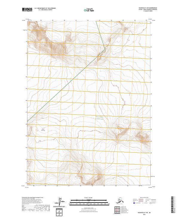Seldovia D-1 NE 2024 topographic map thumbnail