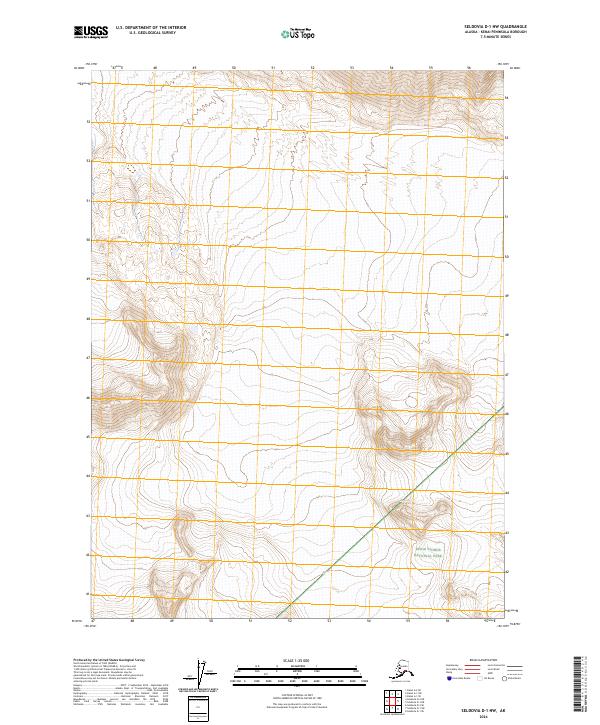 Seldovia D-1 NW 2024 topographic map thumbnail