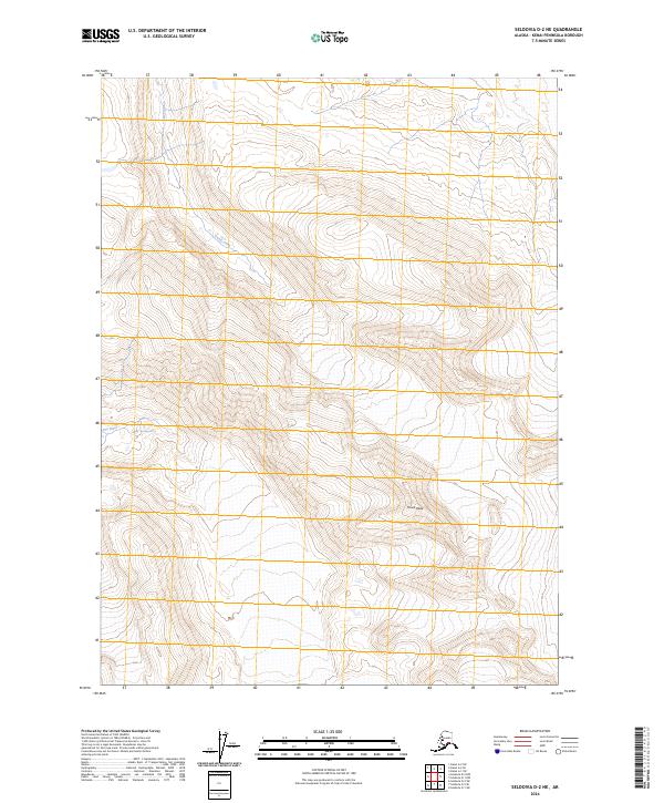 Seldovia D-2 NE 2024 topographic map thumbnail