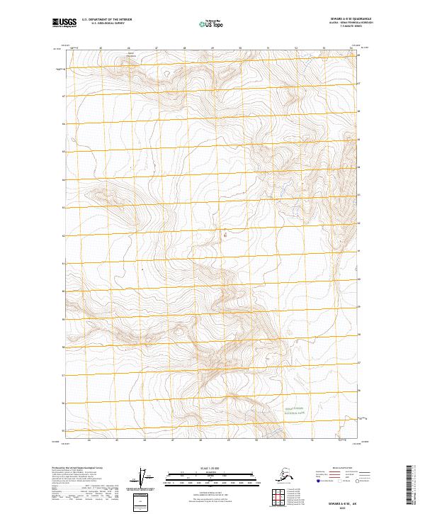 Seward A-8 SE topographic map thumbnail