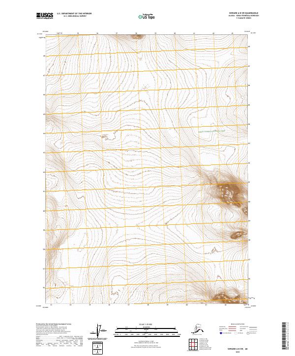 Seward A-8 SW 2023 topographic map thumbnail