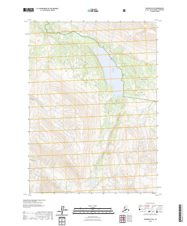 Seward B-8 SW 2023 topographic map thumbnail