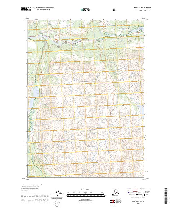 Seward B-8 NW topographic map thumbnail