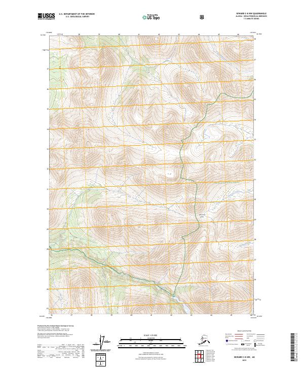 Seward C-8 NW topographic map thumbnail