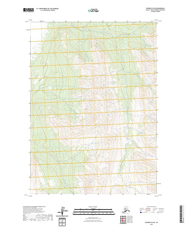 Seward D-8 SW 2023 topographic map thumbnail