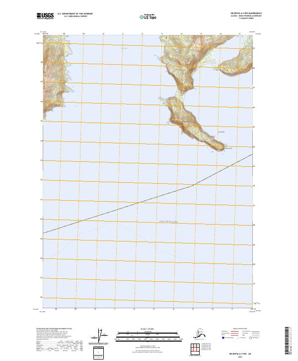 Seldovia A-3 NW topographic map thumbnail